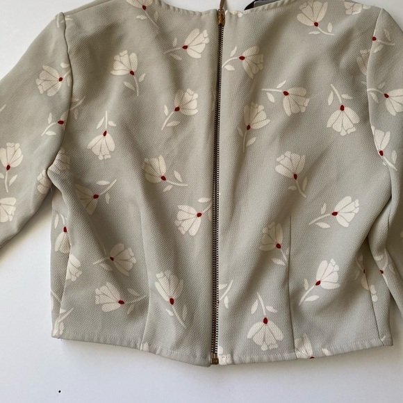 Zara retro floral crop top XS - Picture 3 of 5